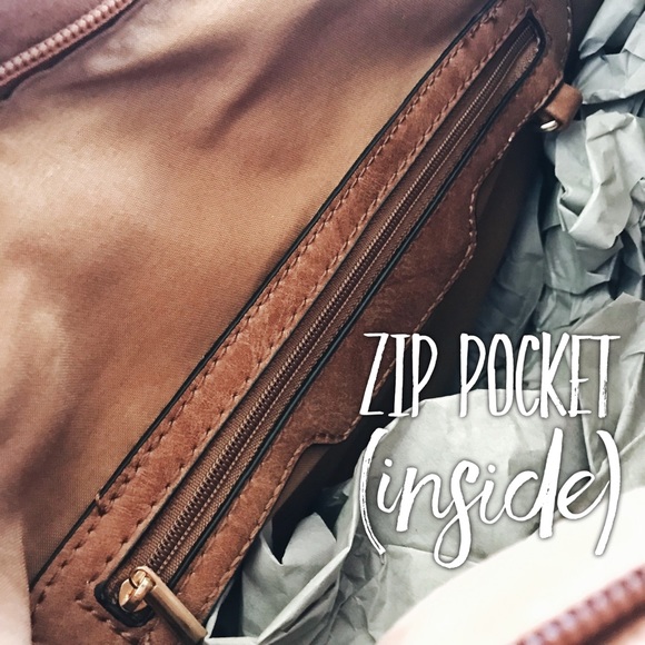 Laser Cut Brown Faux Leather Backpack - Picture 7 of 8